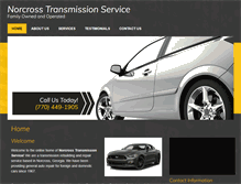 Tablet Screenshot of norcrosstransmission.com